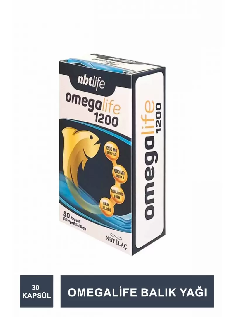 Nbt Life Omegalife 1200mg 30 Kapsül