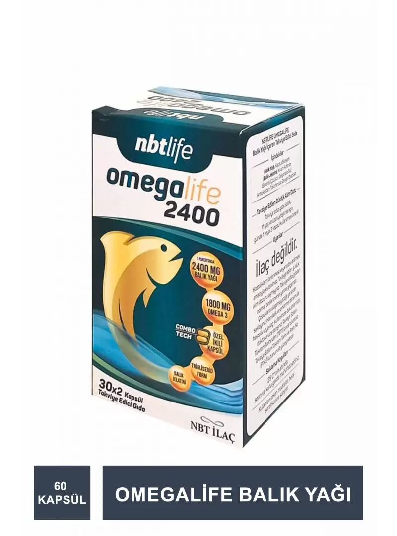 Nbt Life Omegalife 2400mg 60 Kapsül