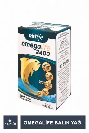 Nbt Life Omegalife 2400mg 60 Kapsül