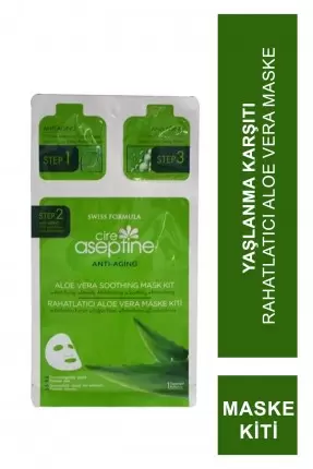 Cire Aseptine Anti-Aging Rahatlatıcı Aloe Vera Maske Kiti