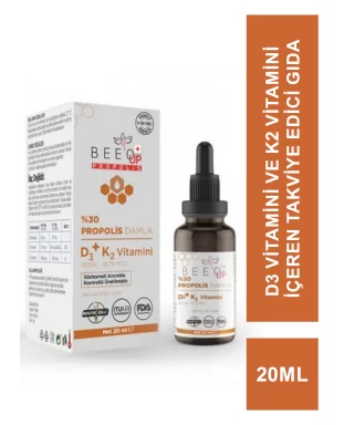Beeo Up D3+K2 Vitamini %30 Propolis Damla 20 ml