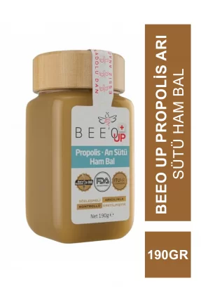 Beeo Up Propolis Arı Sütü Ham Bal ( Yetişkin ) 190 gr (S.K.T 10-2023)