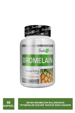 Suda Vitamin Vitamins Bromelain 500mg 60 Tablet