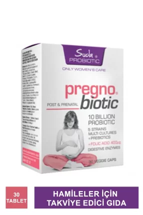 Suda Probiotic Pregno Biotic Takviye Edici Gıda 30 Tablet