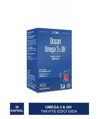 Ocean Omega 3 & QH Takviye Edici Gıda 30 Kapsül