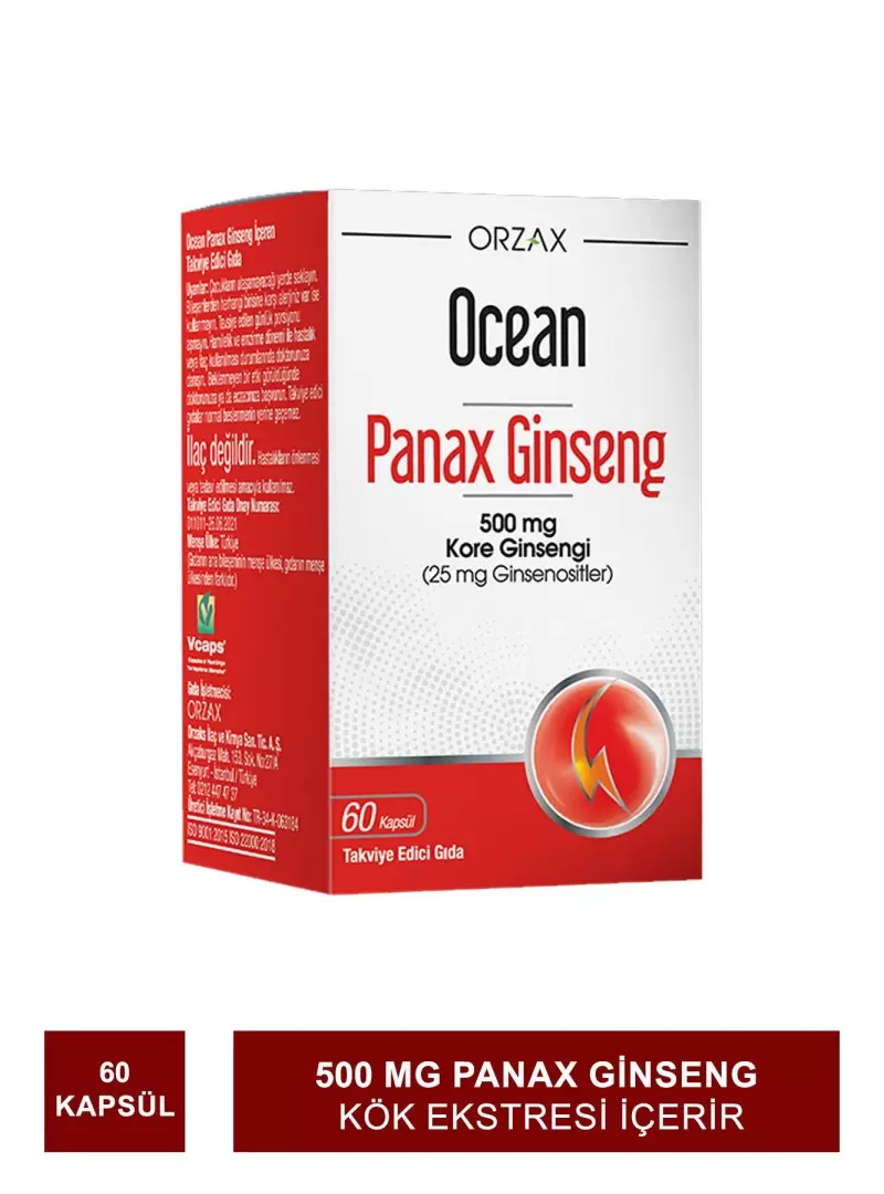 Ocean Panax Ginseng 60 Kapsül (S.K.T 01-2025)