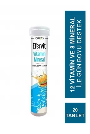 Efervit Vitamin Mineral Efervesan 20 Tablet (S.K.T 08-2023)