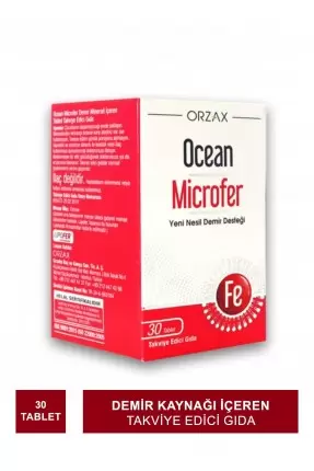 Ocean Microfer 30 Tablet Takviye Edici Gıda (S.K.T 09-2025)