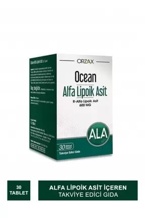 Ocean Alfa Lipoik Asit 600 mg 30 Tablet (S.K.T 06-2025)