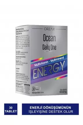 Ocean Daily One Energy 30 Tablet - Takviye Edici Gıda (S.K.T 03-2025)