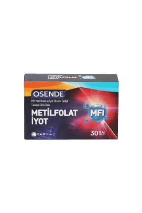 Osende MFi Metilfolat ve İyot 30 Dil Altı Tablet