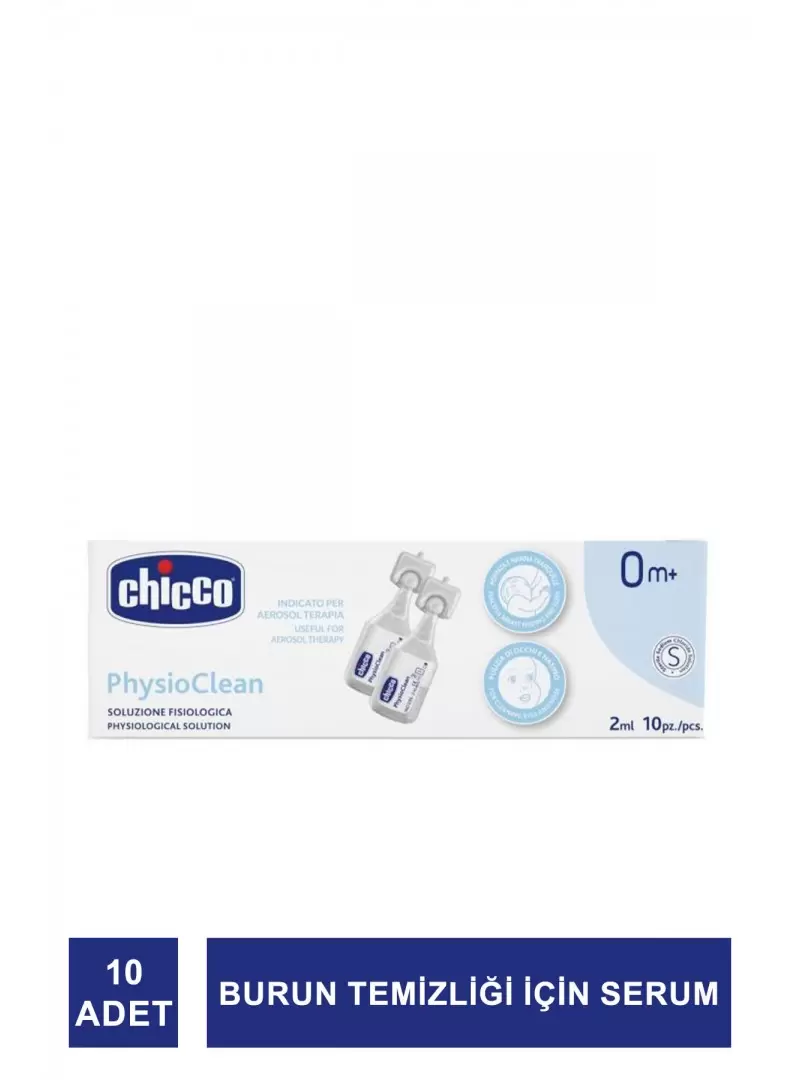 Chicco Physioclean Serum Fizyolojik Solüsyon 10 Adet 2 ml