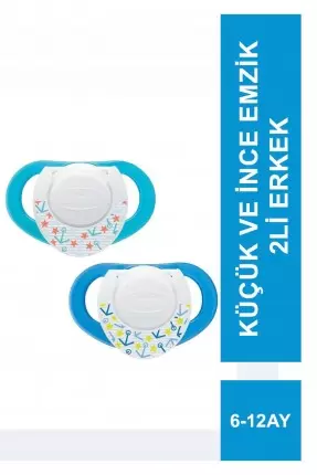 Chicco Physio Compact Küçük ve İnce Emzik 6-16 Ay 2li Erkek