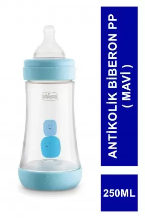 Chicco P5 Antikolik Biberon PP 2+ Ay ( Mavi ) 250 ml