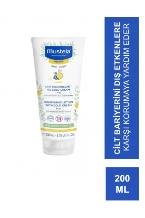 Mustela Nourishing Lotion With Cold Cream Vücut Losyonu 200 ml (S.K.T 12-2023)