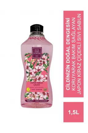 Eyüp Sabri Tuncer Doğal Zeytinyağlı Sıvı Sabun Japon Kiraz Çiçeği 1,5 Lt