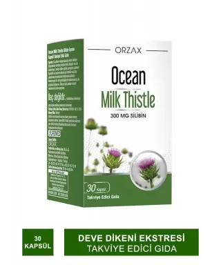Ocean Milk Thistle Takviye Edici Gıda 30 Kapsül (S.K.T 06-2025)