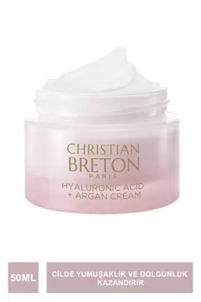 Christian Breton Hyaluronic Acid + Argan Cream Hyalüronik Asit + Argan Yüz Kremi 50 ml