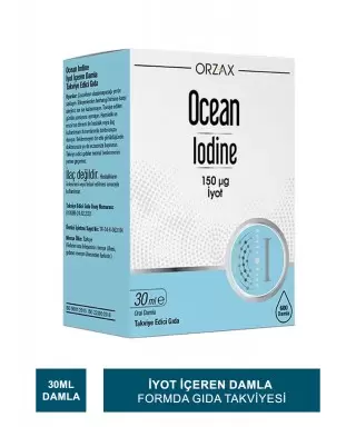 Ocean Iodine 150 μg İyot Takviye Edici Gıda 30 ml