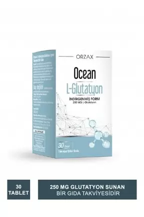 Ocean L-Glutatyon250 mg 30 Tablet Takviye Edici Gıda (S.K.T 05-2025)