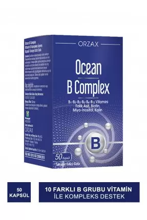 Ocean B Complex Takviye Edici Gıda 50 Kapsül (S.K.T 09-2026)