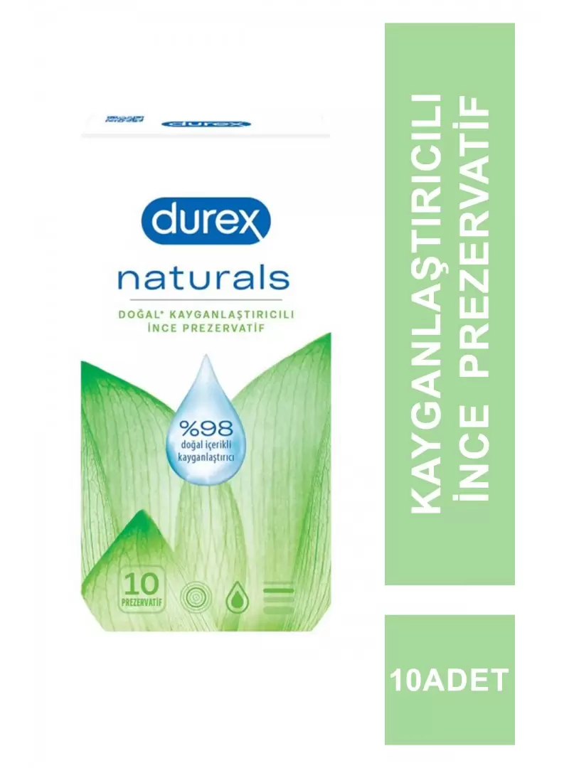 Durex Naturals Prezervatif 10 Adet