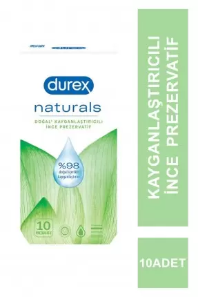 Durex Naturals Prezervatif 10 Adet