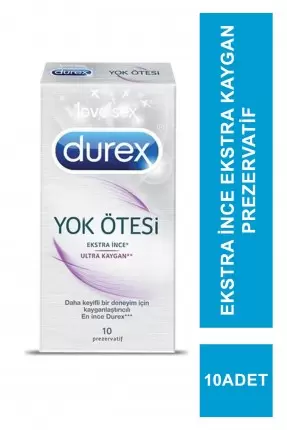 Durex Yok Ötesi Ekstra İnce Ultra Kaygan 10 Prezervatif