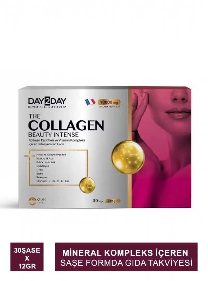 Ocean Day2Day The Collagen Beauty Intense 30 Saşe x 12 gr ( Çilekli ) (S.K.T 03-2023)