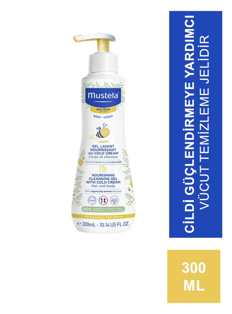 Mustela Nourishing Cleansing Gel With Cold Cream 300 ml Banyo Jeli (S.K.T 04-2025)