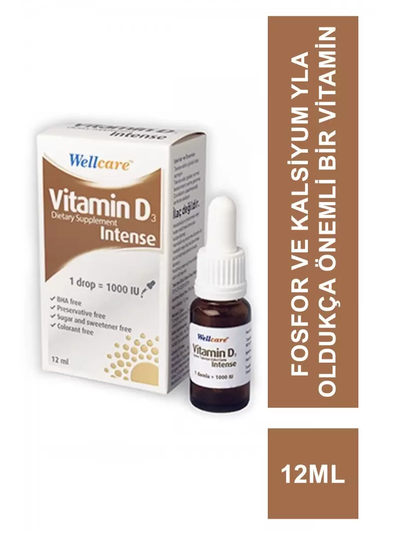 Wellcare Vitamin D3 Intense 1000 IU 12 ml