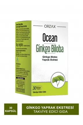 Ocean Ginkgo Biloba 30 Kapsül (S.K.T 12-2023)