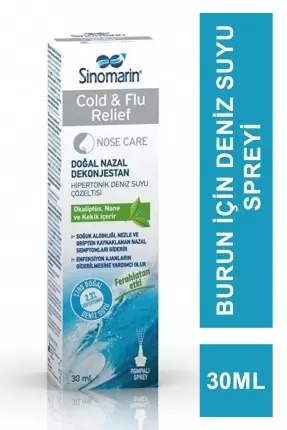 Sinomarin Cold & Flu Mini Sprey 30 ml