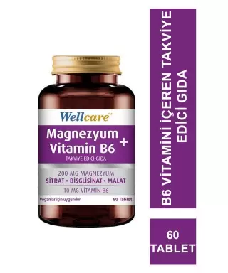 Wellcare Magnezyum B6 Vitamini 60 Tablet