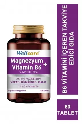 Wellcare Magnezyum B6 Vitamini 60 Tablet