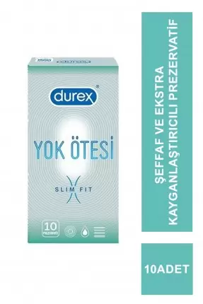 Durex Yok Ötesi Slim Fit Prezervatif 10 Adet