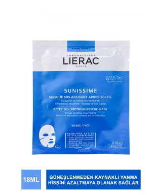 Lierac Sunissime After Sun Soothing Rescue Mask 18 ml Güneş Sonrası Nemlendirici ve Yatıştırıcı Maske