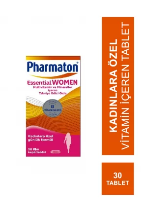 Pharmaton Essential Women Takviye Edici Gıda 30 Tablet (S.K.T 05-2024)