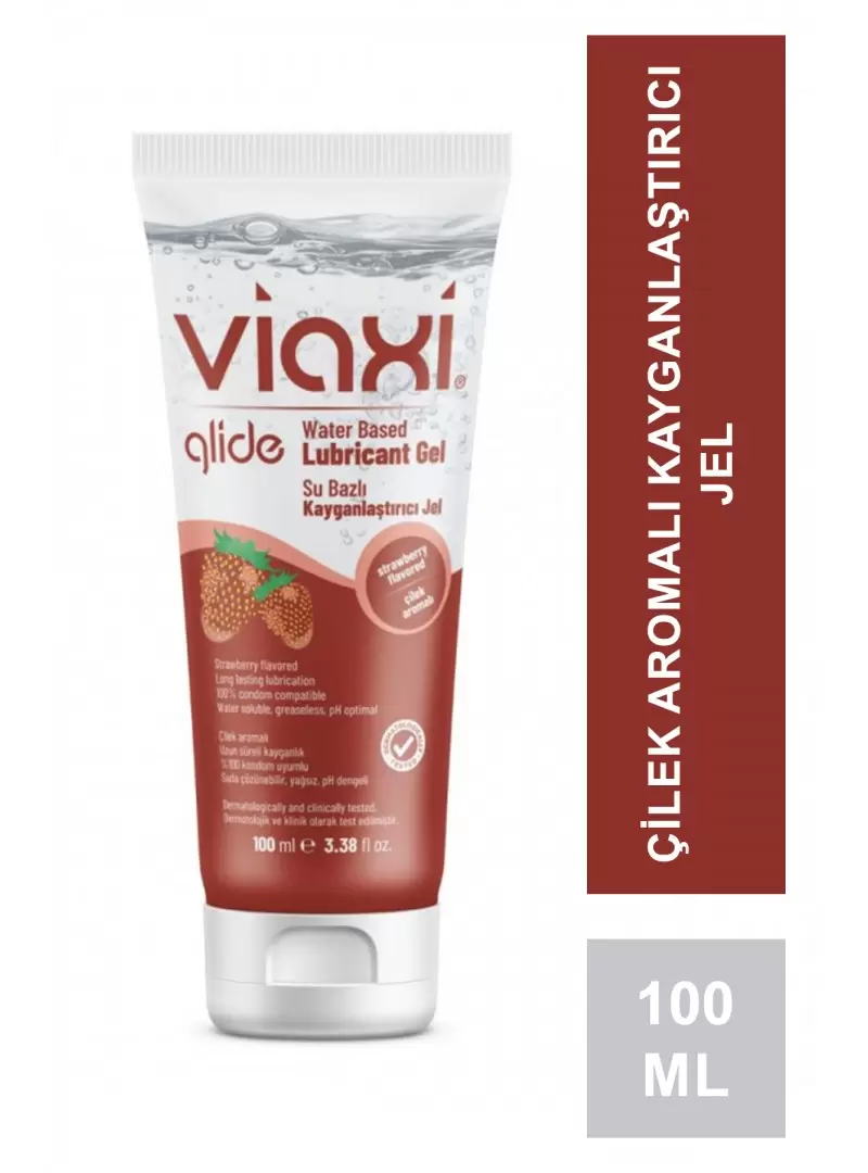 Viaxi Glide Jel Çilek Aromalı 100 ml