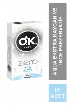 Okey Zero Aqua Prezervatif 10 Adet