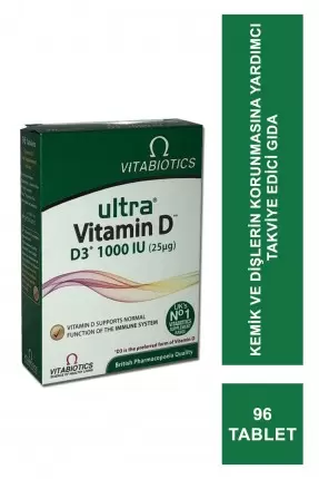 Vitabiotics Ultra Vitamin D3 1000 IU 96 Tablet