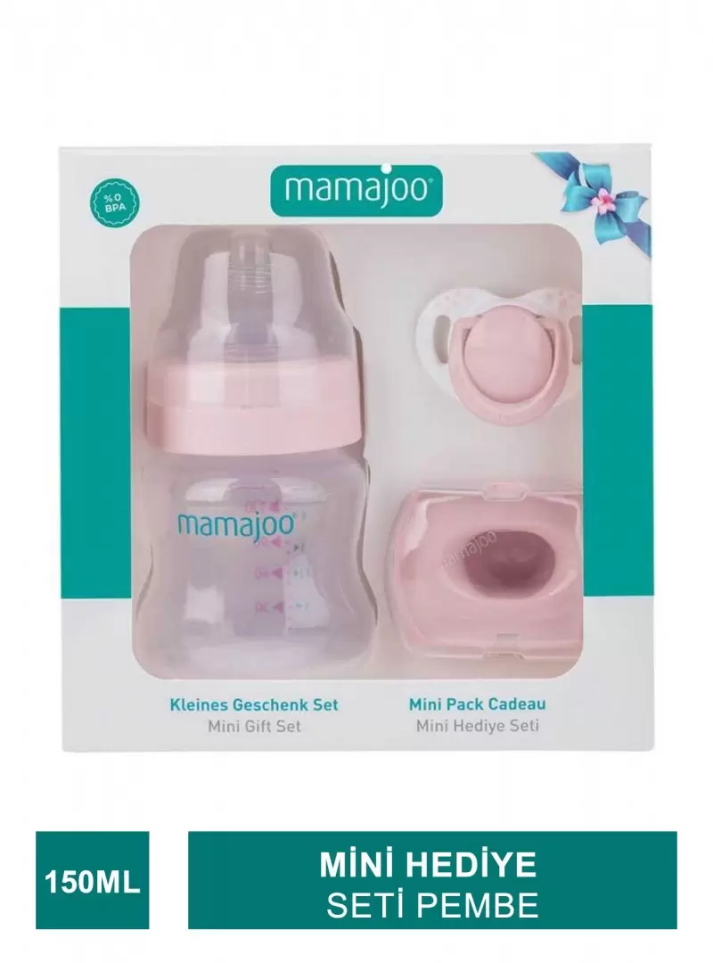 Mamajoo Mini Hediye Seti 150 ml ( Pembe ) (S.K.T 12-2026)