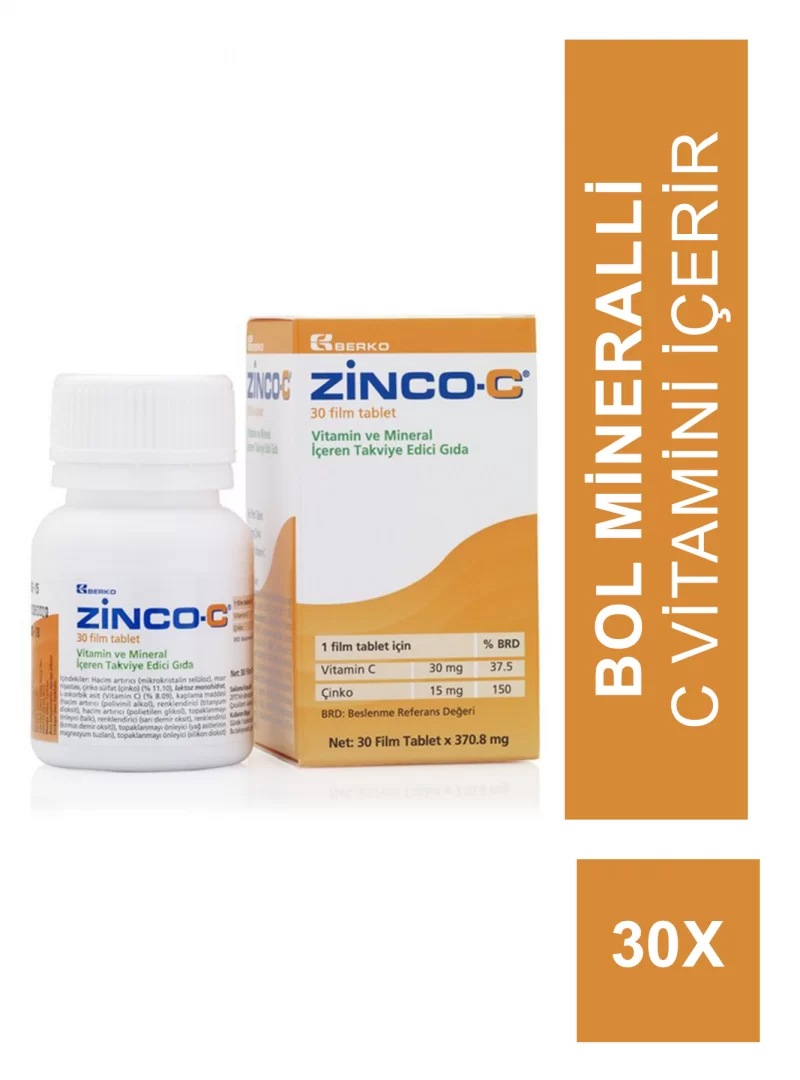 Zinco-c 15 mg 30 Tablet (S.K.T 06-2023)