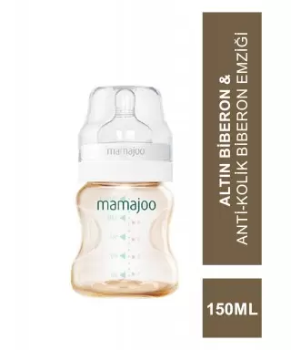 Mamajoo Gold Biberon 150 ml & Anti-Kolik Biberon Emziği No:1 / S