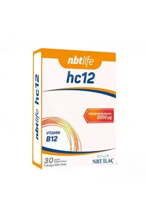 Nbt Life HC12 B12 İçeren 30 Kapsül