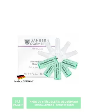 Janssen Normalizing Skin Fluid Yağlı / Akneli Cilt Ampul 5'li Paket
