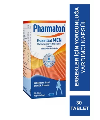 Pharmaton Essential Men Takviye Edici Gıda 30 Tablet (S.K.T 05-2024)