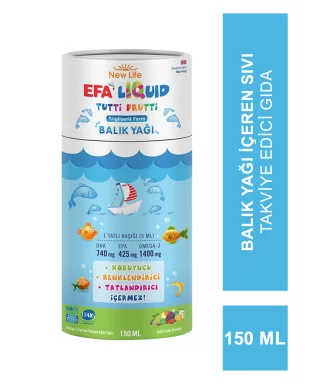 New Life Efa Liquid Tutti Frutti Balık Yağı 150 ml