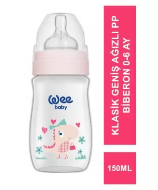 Wee Baby Klasik Geniş Ağızlı PP Biberon 0-6 Ay 150 ml - 135 -
