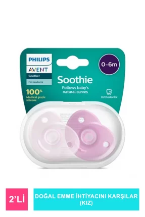 Philips Avent Soothie 2'li Emzik ( Kız ) SCF099/22 0-6 Ay